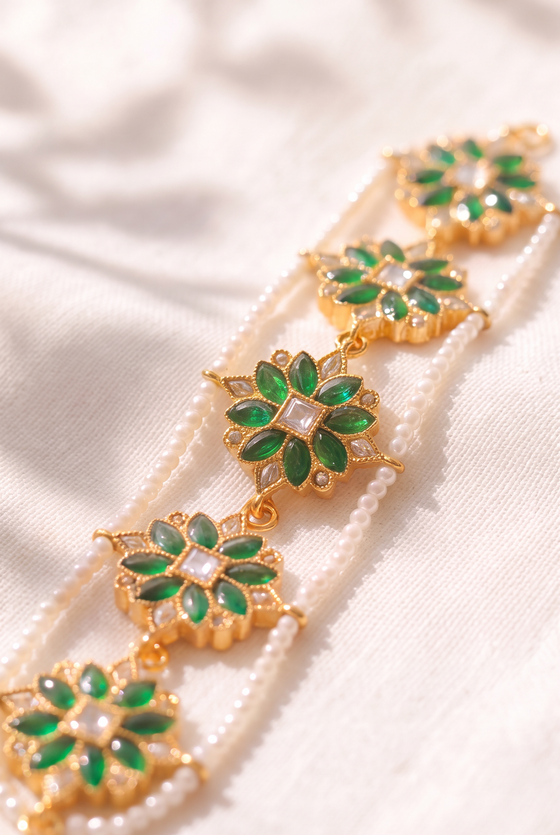 Gul Green Floral Bracelet