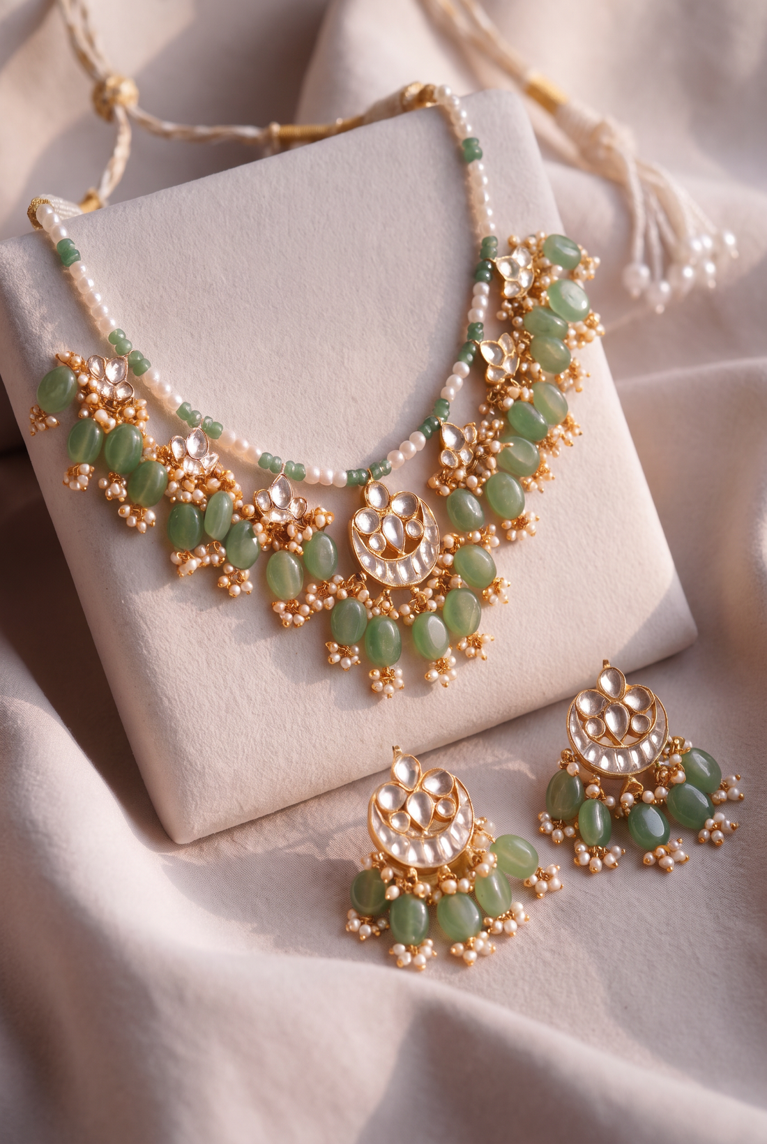 Madhuri Necklace with Earrings