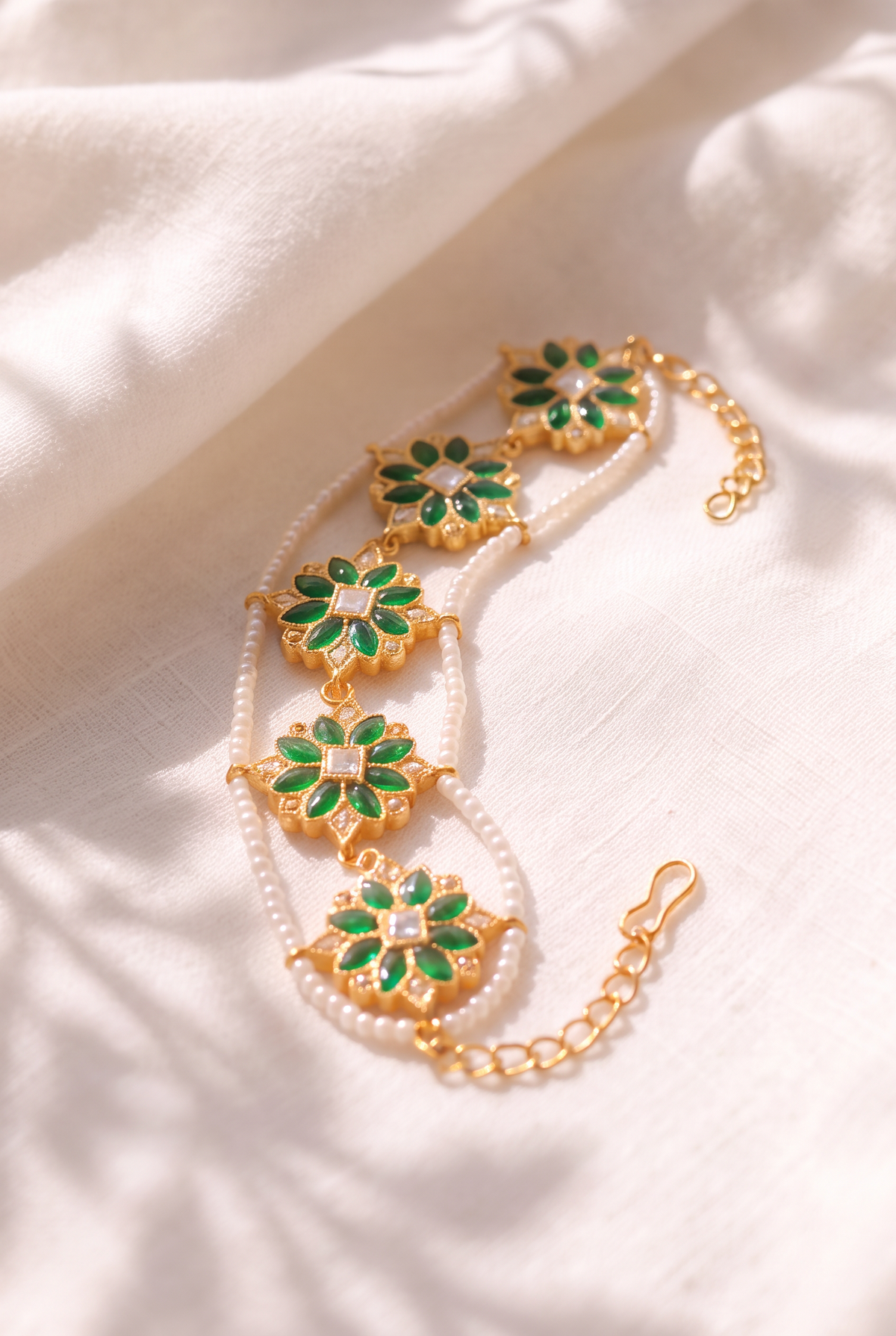 Gul Green Floral Bracelet