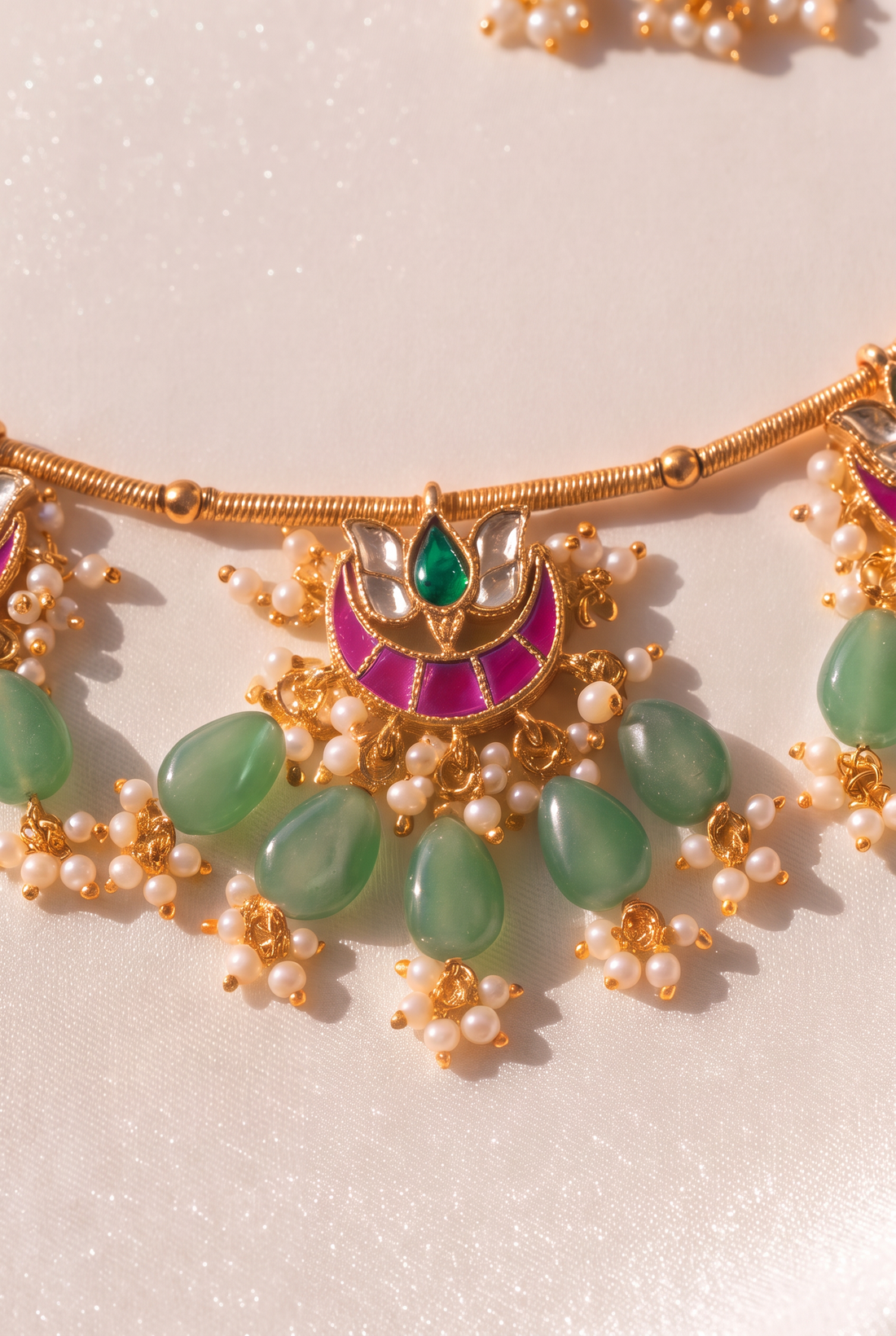 Menaka Necklace with Earrings
