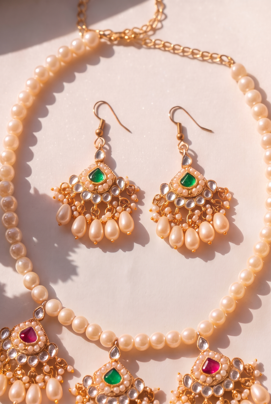 Damini Necklace with Earrings