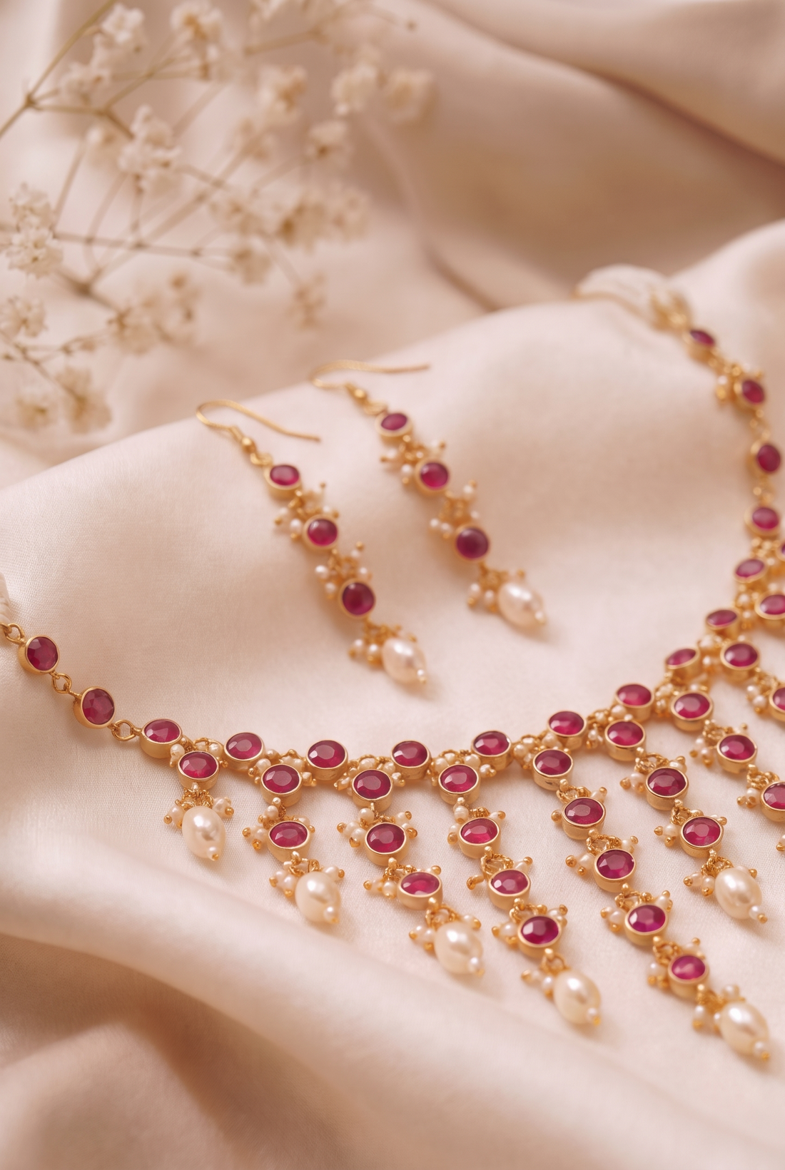 Yashoda Necklace with Earrings