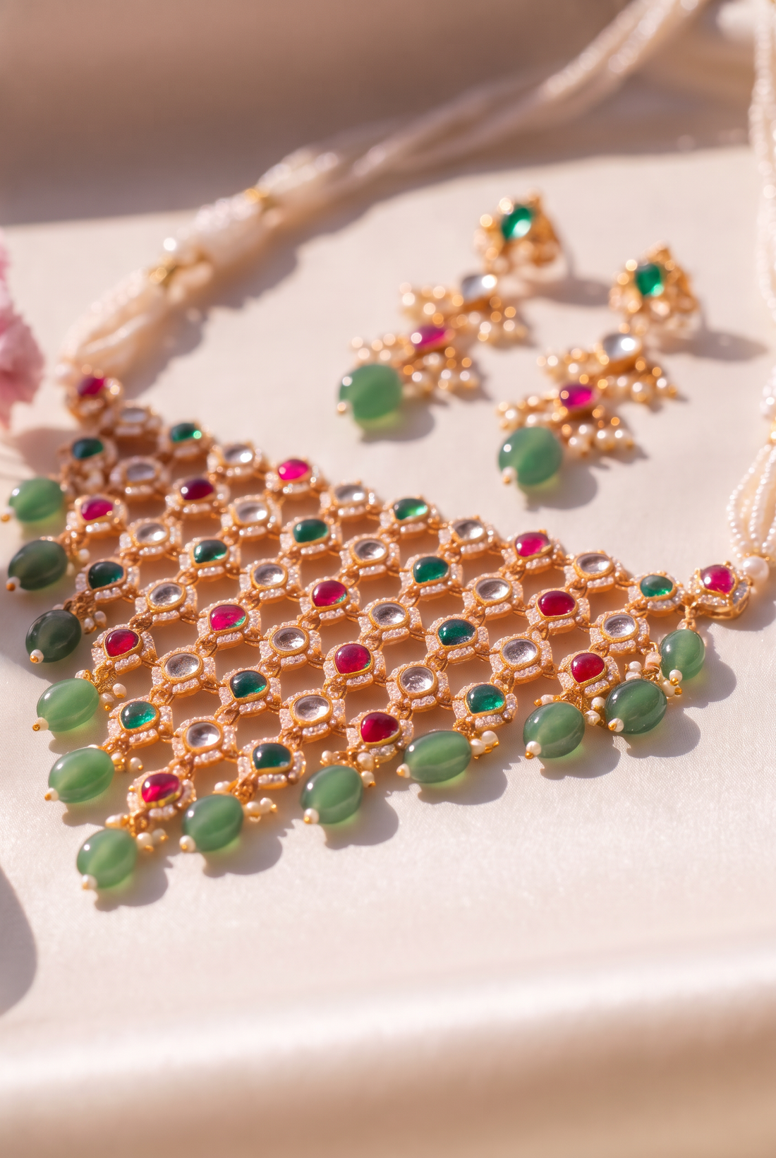 Vimala Necklace with Earrings