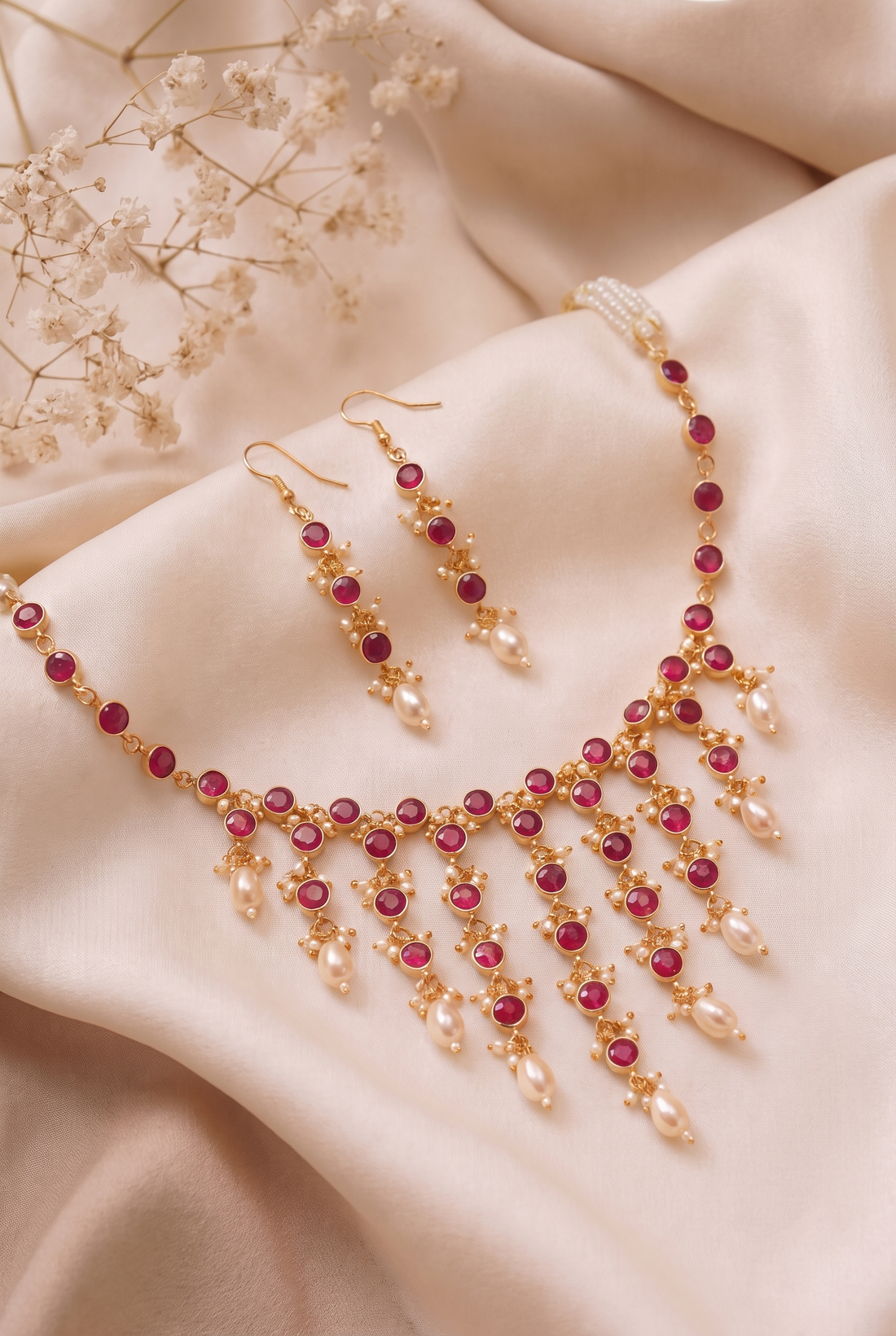 Yashoda Necklace with Earrings