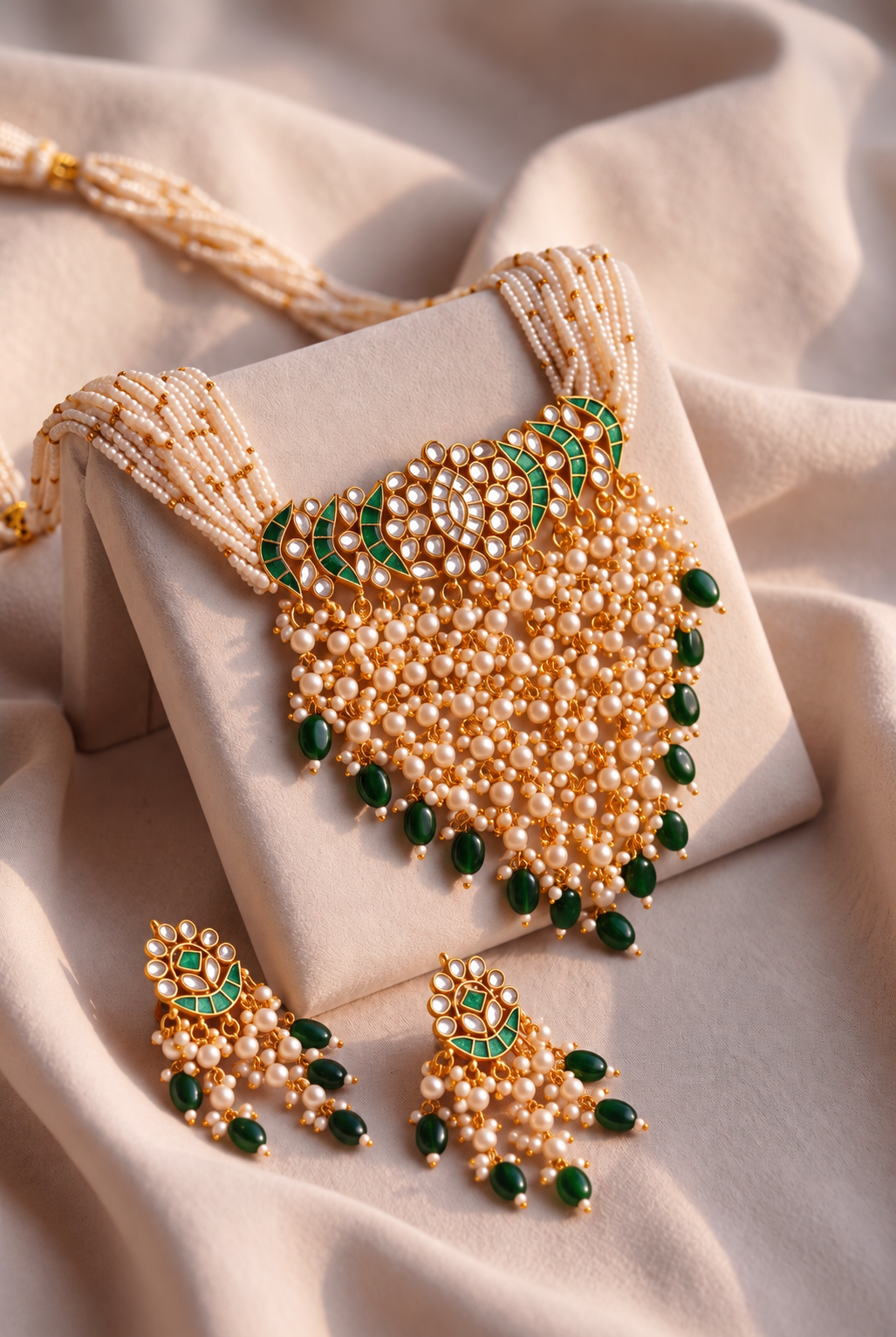 Tarika Necklace with Earrings