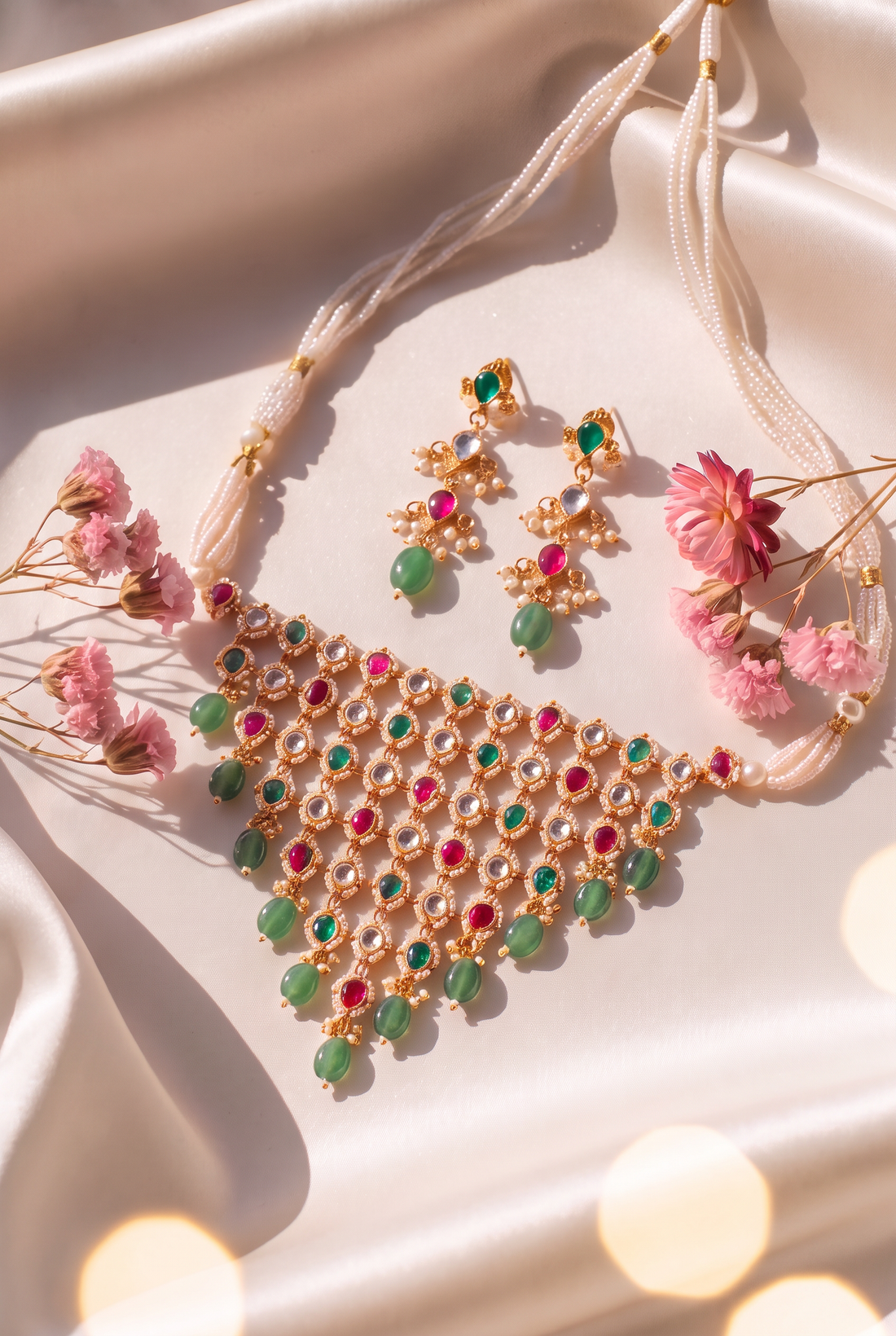 Vimala Necklace with Earrings