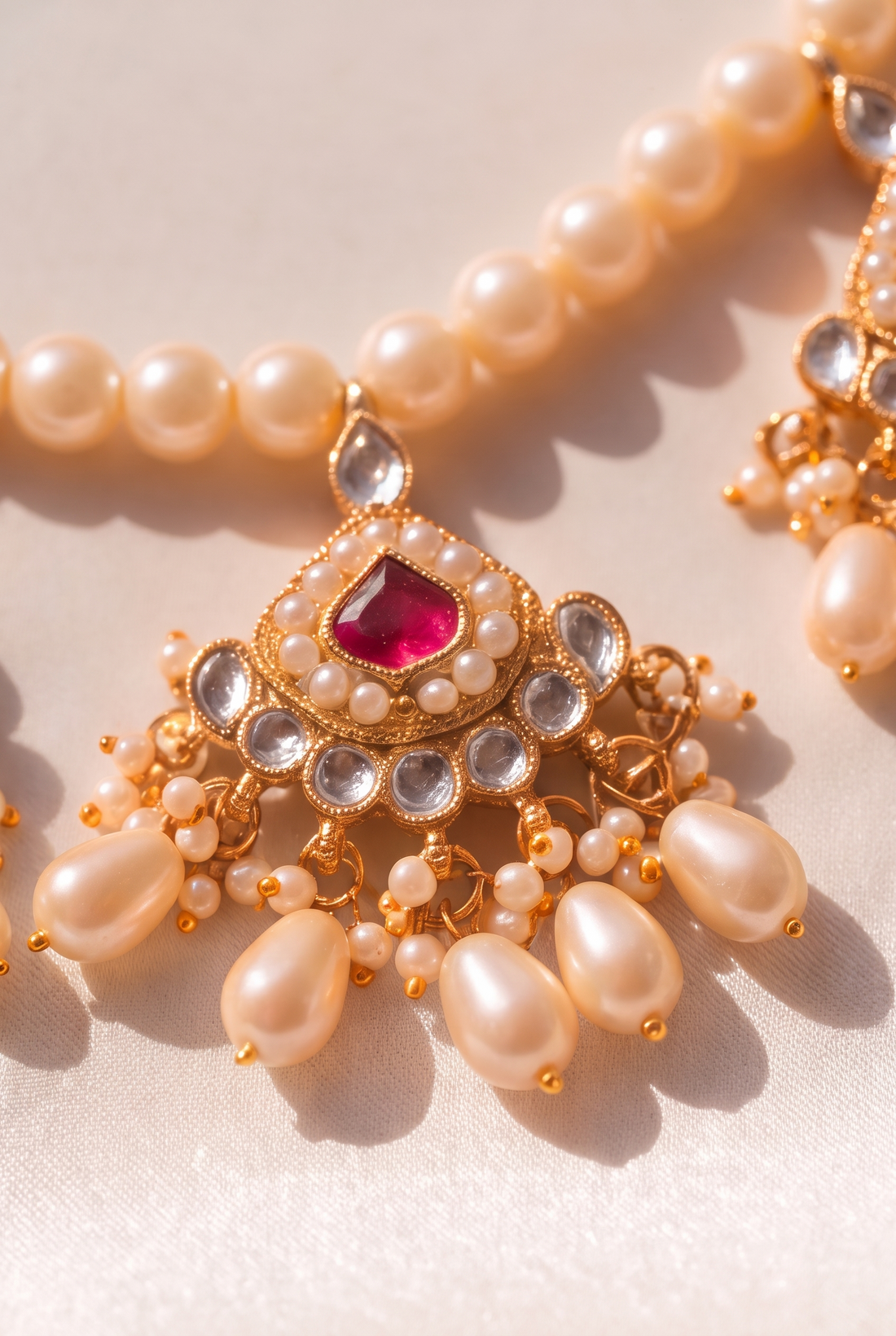Damini Necklace with Earrings