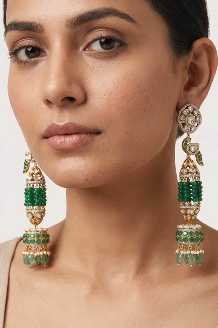 Imperial Peacock Earrings