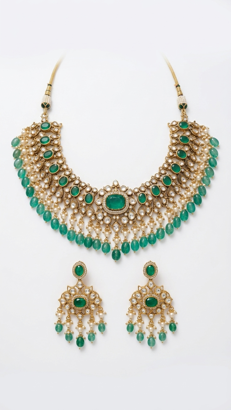 Kani Necklace with Earrings