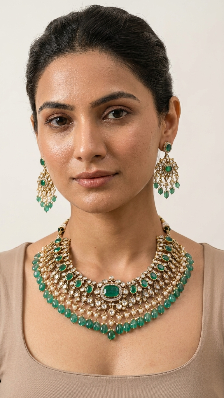Kani Necklace with Earrings