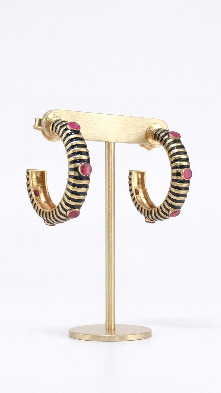 Noir Pop Hoops