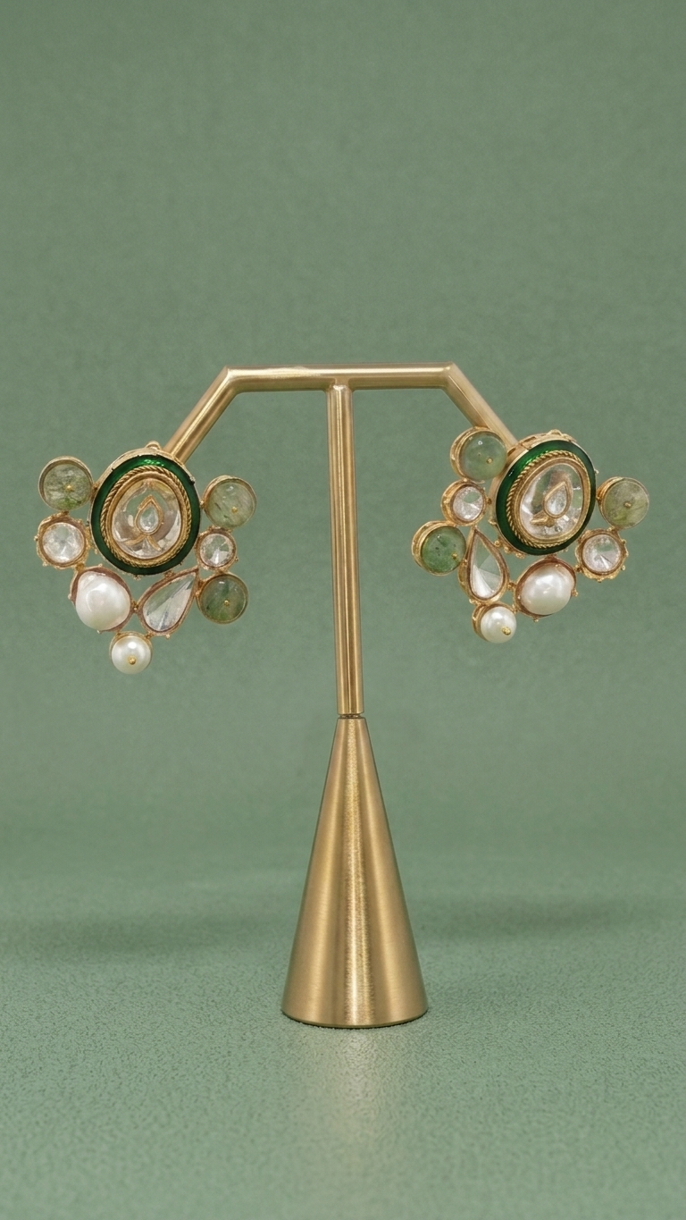 Rina Polki Studs