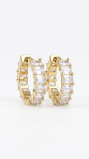 Emerald Infinity Hoops