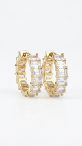 Emerald Infinity Hoops