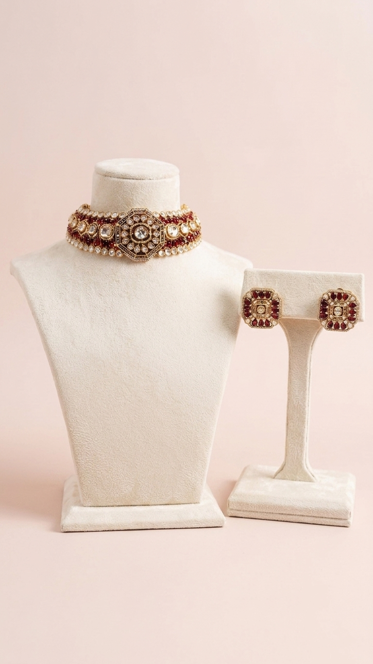 Urvi Necklace with Studs