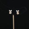 Champagne Bow Studs