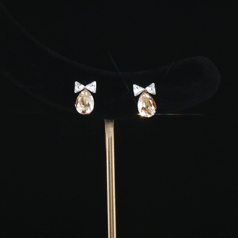 Champagne Bow Studs