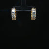 Emerald Infinity Hoops