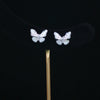 Petite Pink Butterfly Studs