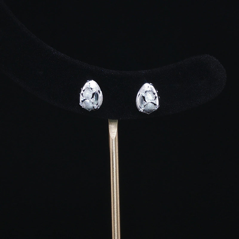 Silver Nugget Studs